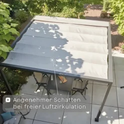 Schattenmanufaktur*SIENA GARDEN Schattenmanufaktur® Basis-Set | Libera | matt anthrazit | 3x6 m