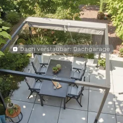 Schattenmanufaktur*SIENA GARDEN Schattenmanufaktur® Basis-Set | Libera | matt anthrazit | 3x6 m