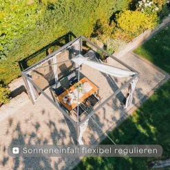 Schattenmanufaktur*SIENA GARDEN Schattenmanufaktur® Basis-Set | Comuna | matt anthrazit | 3x6 m