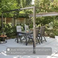 Schattenmanufaktur*SIENA GARDEN Schattenmanufaktur® Basis-Set | Libera | matt anthrazit | 3x6 m