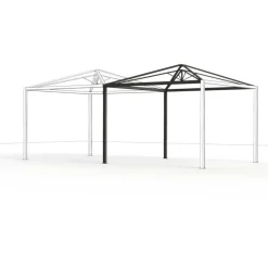 Schattenmanufaktur*SIENA GARDEN Schattenmanufaktur® Basis-Set | Comuna | matt anthrazit | 3x6 m