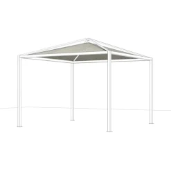 Schattenmanufaktur*SIENA GARDEN Schattenmanufaktur® Dachbezug-Set | Comuna | silber
