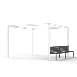 Schattenmanufaktur*SIENA GARDEN Schattenmanufaktur® 4er Bank | matt anthrazit