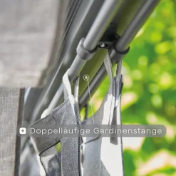 Schattenmanufaktur*SIENA GARDEN Schattenmanufaktur® Vorhang und Insektenschutz | anthrazit | 300 x 210 cm