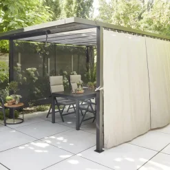 Schattenmanufaktur*SIENA GARDEN Schattenmanufaktur® Vorhang und Insektenschutz | anthrazit | 300 x 210 cm