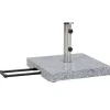 Schirmst盲nder*SIENA GARDEN Schirmständer Granit | 45 kg | hellgrau