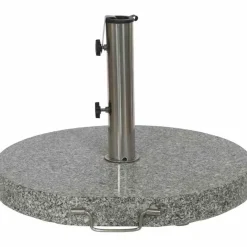 Schirmst盲nder*SIENA GARDEN Schirmständer Granit | 40 kg | hellgrau