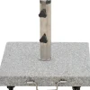 Schirmst盲nder*SIENA GARDEN Schirmständer Granit | 28kg | hellgrau