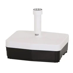 Schirmst盲nder*SIENA GARDEN Schirmständer Kunststoff | 45 kg | weiß