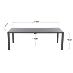 Esstische*SIENA GARDEN Silva Gartentisch | HPL ferro