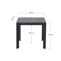 Esstische*SIENA GARDEN Silva Gartentisch | Keramik wood-grey