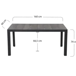 Wintergartenmöbel | Esstische*SIENA GARDEN Silva Gartentisch | Keramik washed-grey