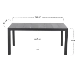 Esstische*SIENA GARDEN Silva Gartentisch | Keramik wood-grey