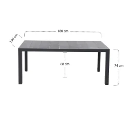 Esstische*SIENA GARDEN Silva Gartentisch | Keramik wood-grey