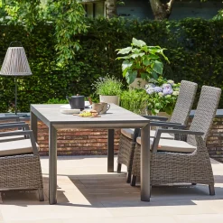Wintergartenmöbel | Esstische*SIENA GARDEN Silva Gartentisch | Keramik washed-grey