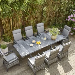 Wintergartenmöbel | Ausziehtische*SIENA GARDEN Sincro Ausziehtisch | Keramik wood-grey