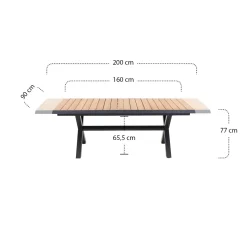 Ausziehtische*SIENA GARDEN Sincro Ausziehtisch | Teakholz FSC® 100 % natur