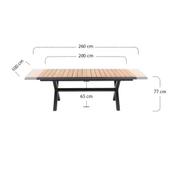 Ausziehtische | Wintergartenmöbel*SIENA GARDEN Sincro Ausziehtisch | Teakholz FSC® 100 % natur