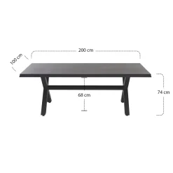 Esstische*SIENA GARDEN Sincro Gartentisch | HPL titan
