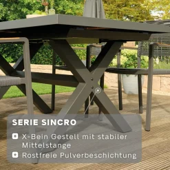 Esstische*SIENA GARDEN Sincro Gartentisch | Teakholz FSC® 100 % natur