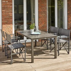Esstische*SIENA GARDEN Sola Gartentisch | HPL dark stone
