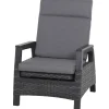 Loungemöbel*SIENA GARDEN Solea Loungesessel | Rattangeflecht nacht-blau