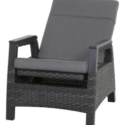 Loungemöbel*SIENA GARDEN Solea Loungesessel | Rattangeflecht nacht-blau
