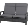 Loungemöbel*SIENA GARDEN Solea Move Loungesofa | 2-Sitzer | Rattangeflecht nacht-blau