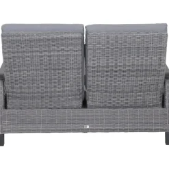 Loungemöbel*SIENA GARDEN Solea Move Loungesofa | 2-Sitzer | Rattangeflecht schiefer-blau