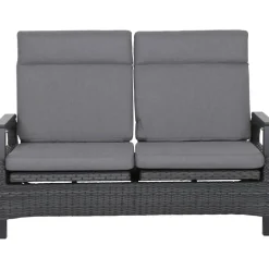 Loungemöbel*SIENA GARDEN Solea Move Loungesofa | 2-Sitzer | Rattangeflecht nacht-blau