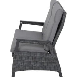 Loungemöbel*SIENA GARDEN Solea Move Loungesofa | 2-Sitzer | Rattangeflecht nacht-blau