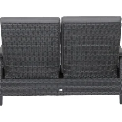 Loungemöbel*SIENA GARDEN Solea Move Loungesofa | 2-Sitzer | Rattangeflecht nacht-blau