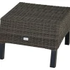 Gartenhocker*SIENA GARDEN Taranto Hocker | Rattangeflecht charcoal grey