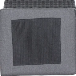 Gartenhocker*SIENA GARDEN Taranto Hocker | Rattangeflecht grau