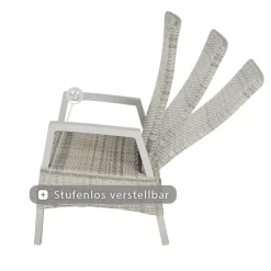 Wintergartenmöbel | Move Sessel*SIENA GARDEN Taranto Move Gartensessel | Rattangeflecht ice-grey