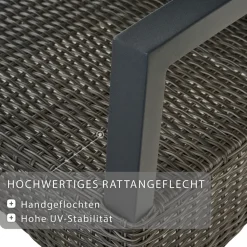 Wintergartenmöbel | Move Sessel*SIENA GARDEN Taranto Move Gartensessel | Rattangeflecht charcoal-grey
