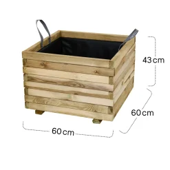 Pflanzgefäße*SIENA GARDEN Taunus Pflanzkübel modern Kiefer FSC® 100%
