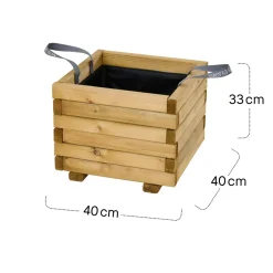 Pflanzgefäße*SIENA GARDEN Taunus Pflanzkübel modern Kiefer FSC® 100%