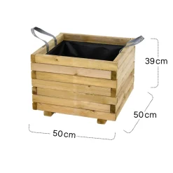 Pflanzgefäße*SIENA GARDEN Taunus Pflanzkübel modern Kiefer FSC® 100%
