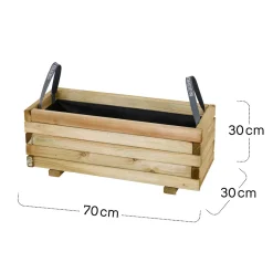Pflanzgefäße*SIENA GARDEN Taunus Pflanzkübel modern Kiefer FSC® 100%
