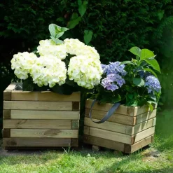 Pflanzgefäße*SIENA GARDEN Taunus Pflanzkübel modern Kiefer FSC® 100%