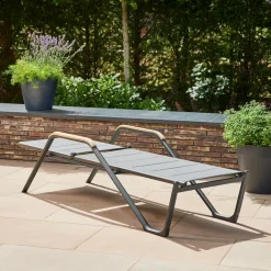 Gartenliegen*SIENA GARDEN Tesoro Gartenliege | RANOTEX® royal grau