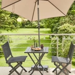 Klappsessel*SIENA GARDEN Tesoro Klappstuhl | RANOTEX® schwarz-silber