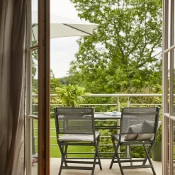 Klappsessel*SIENA GARDEN Tesoro Klappstuhl | RANOTEX® schwarz-silber