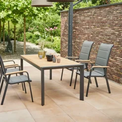 Stapelsessel*SIENA GARDEN Tesoro Stapelsessel | RANOTEX® royal grau