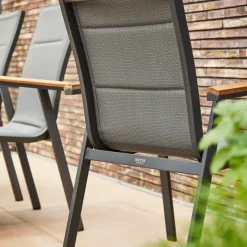 Stapelsessel*SIENA GARDEN Tesoro Stapelsessel | RANOTEX® royal grau