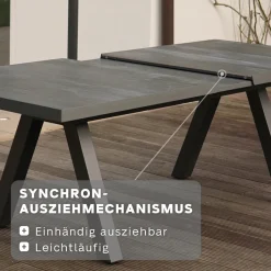 Ausziehtische | Wintergartenmöbel*SIENA GARDEN Tirana Ausziehtisch | Keramik washed-grey