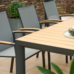 Stapelsessel*SIENA GARDEN Velia Stapelsessel | RANOTEX® schwarz-grau