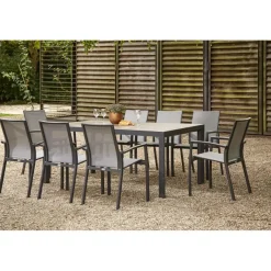 Wintergartenmöbel | Stapelsessel*SIENA GARDEN Velia Stapelsessel | RANOTEX® schwarz-grau