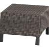 Gartenhocker*SIENA GARDEN Verdo Hocker | Rattangeflecht recycled bronze-grau